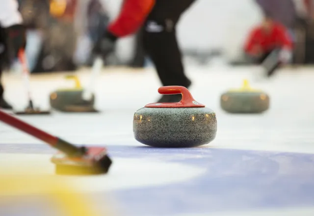 Curling närbild